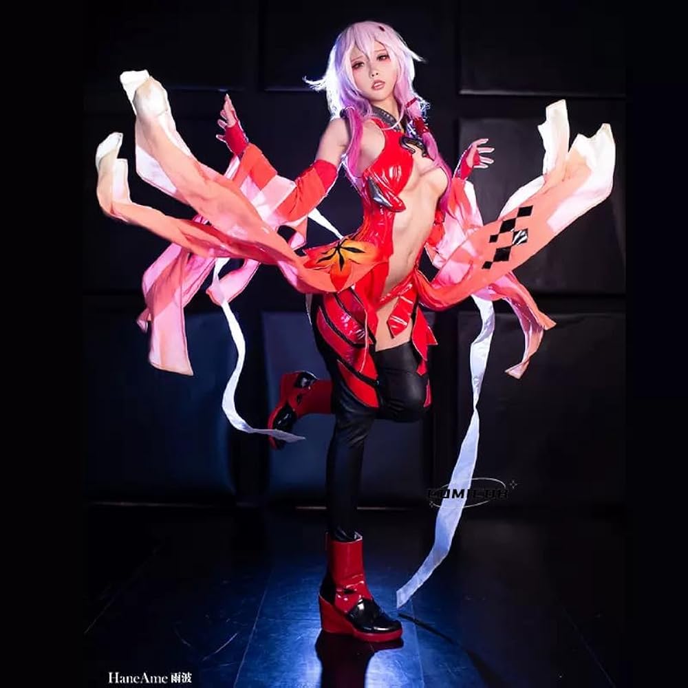 iCOS ギルティクラウン　楪いのり　金魚服　赤戦闘服　コスプレ Amazon.co.jp: 【 comicoBB 】 ギルティクラウン 楪いのり 金魚